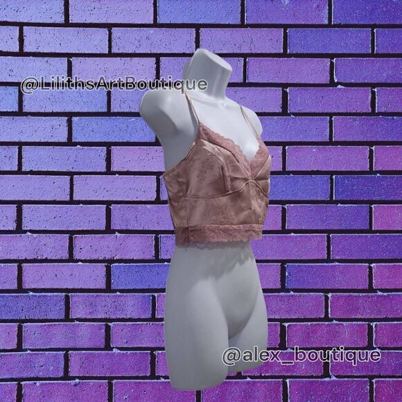 SHEIN Lace Dusty Pink Bralette Top - Size M for Women - Picture 4 of 8